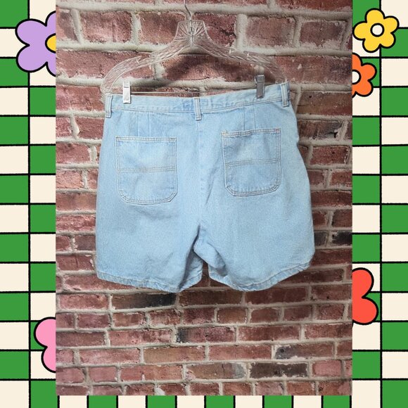 Wrangler Jean Shorts M | Blue Denim Vintage Western Y2K High Waist Summer - Picture 2 of 5